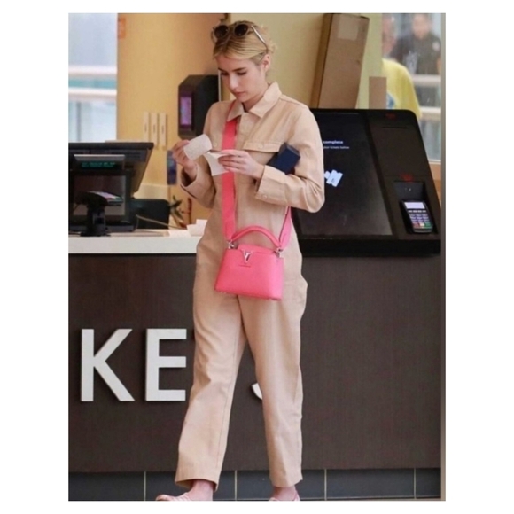 NWT Madewell Garment Dyed Coverall Jumpsuit Avalon Pink XS Celebrity Style - Picture 3 of 16